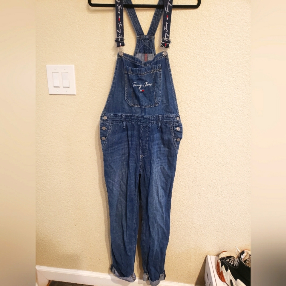 Tommy Jeans Blue Denim Overalls